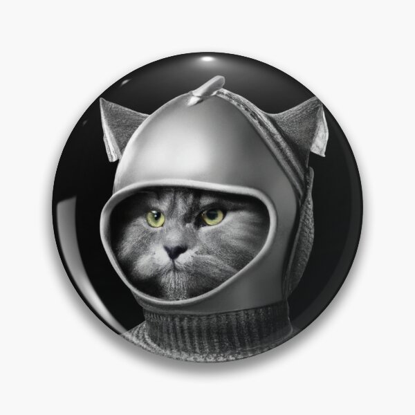 Item preview, Gray Cat in Armor - Battlecat 01 designed and sold by RoughShirts.