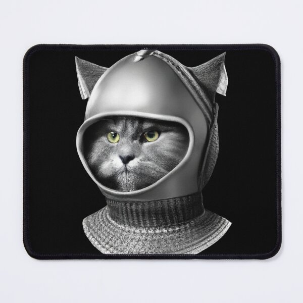 Item preview, Gray Cat in Armor - Battlecat 01 designed and sold by RoughShirts.