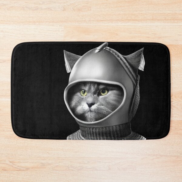Item preview, Gray Cat in Armor - Battlecat 01 designed and sold by RoughShirts.