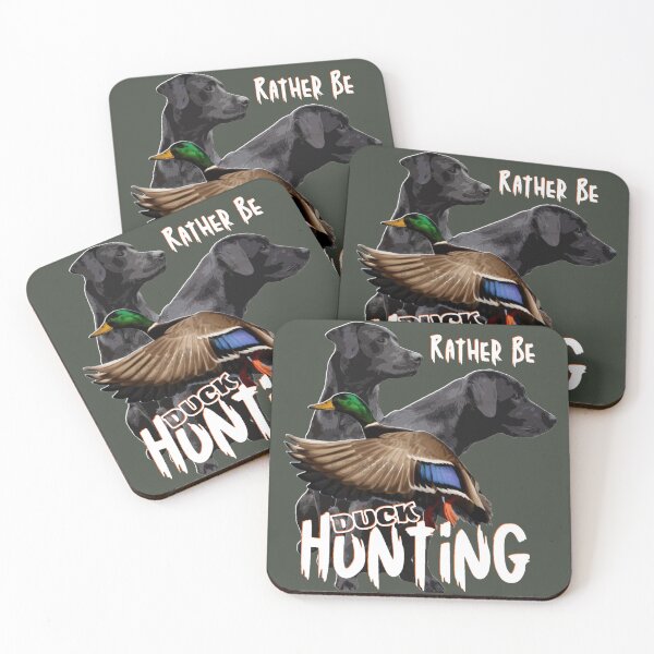 Item preview, Rather Be Hunting, Black Labrador Retrievers and Duck Hunting designed and sold by LifeCrush.