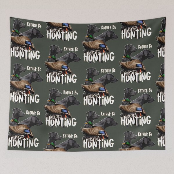 Item preview, Rather Be Hunting, Black Labrador Retrievers and Duck Hunting designed and sold by LifeCrush.