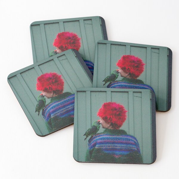 Item preview, Redheaded parrot and woman designed and sold by Greg McDonald.