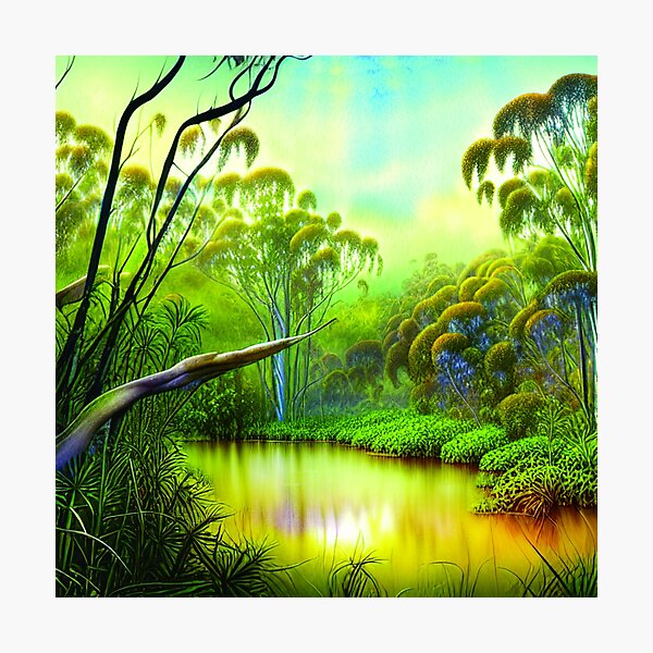 Item preview, Green Landscape with trees, Sceney Nature designed and sold by NatureFood.