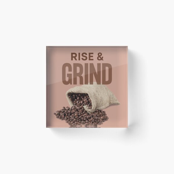 Item preview, Rise and Grind - Bag of Coffee Beans designed and sold by MtWoodsonSales.