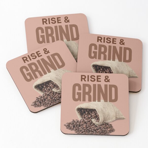 Item preview, Rise and Grind - Bag of Coffee Beans designed and sold by MtWoodsonSales.