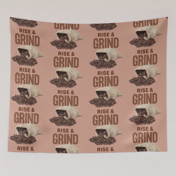 Item preview, Rise and Grind - Bag of Coffee Beans designed and sold by MtWoodsonSales.