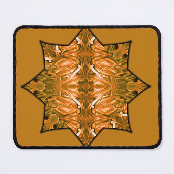 Item preview, Orange Velvet Splash star mandala water ocean waves pattern designed and sold by bryansteward.