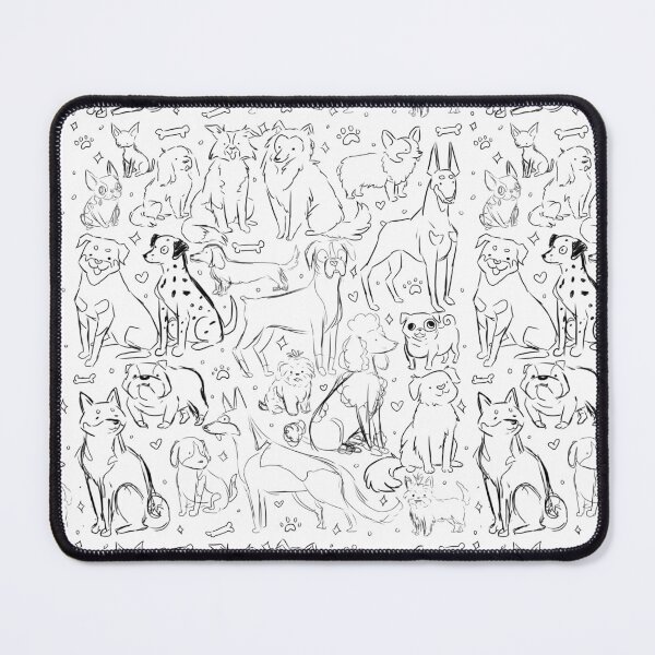 Item preview, Cute 20 doge breeds sketches style designed and sold by Yarafantasyart.