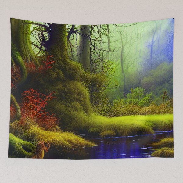 Item preview, Green Landscape with trees, Sceney Nature designed and sold by NatureFood.