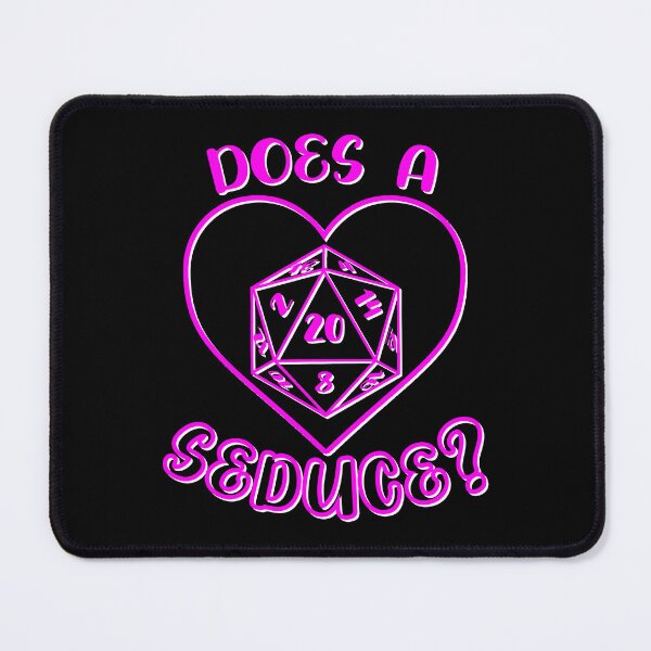 Item preview, Does a D20 Seduce Funny Dungeon Tabletop RPG DnD For Role Playing Dragons designed and sold by BazaarTrades.