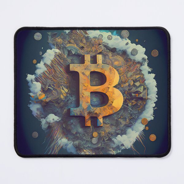 Item preview, Bitcoin Logo Fantasy Art designed and sold by HodlerSqvad.