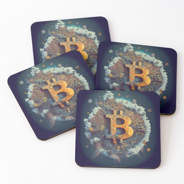 Item preview, Bitcoin Logo Fantasy Art designed and sold by HodlerSqvad.