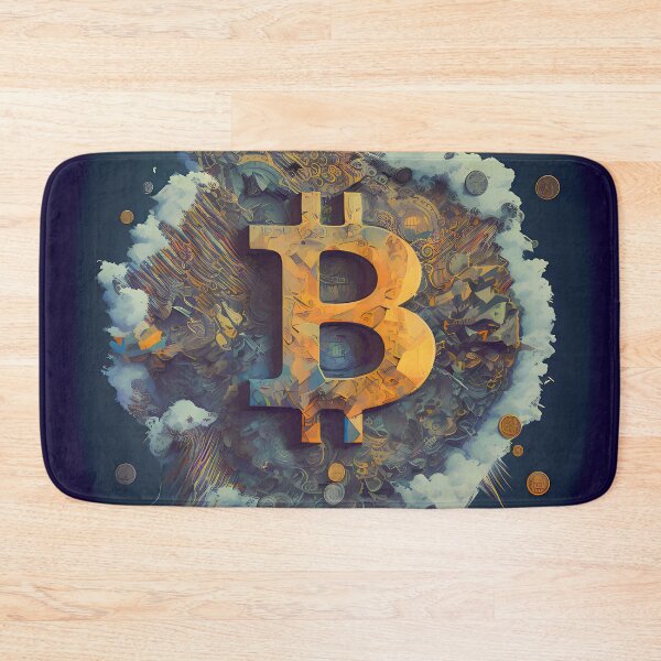 Item preview, Arte de la fantasía del logotipo de Bitcoin designed and sold by HodlerSqvad.