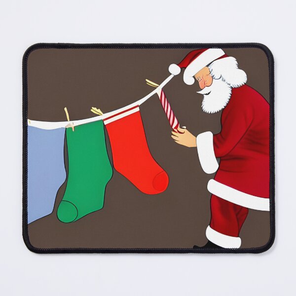 Item preview, Santa Working Hard on Christmas Day designed and sold by Sapphire07.