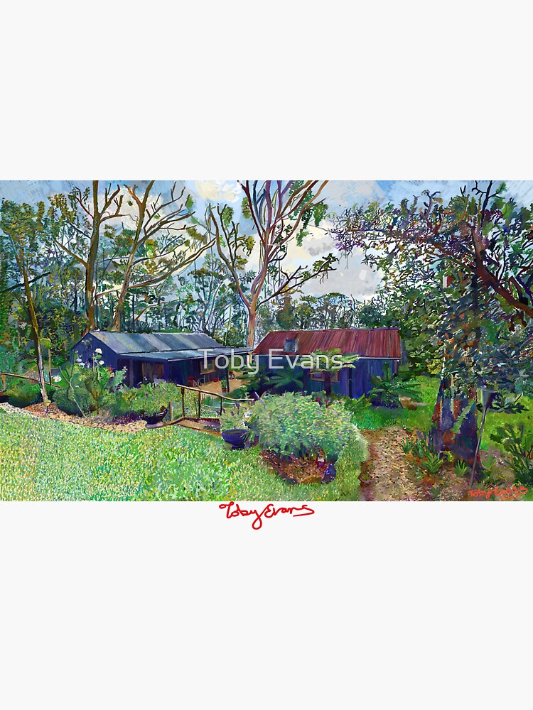 "Blackheath cottage garden " Sticker for Sale by tobycentreart Redbubble