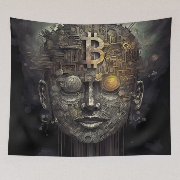 Item preview, Arte de fantasía de Bitcoin designed and sold by HodlerSqvad.
