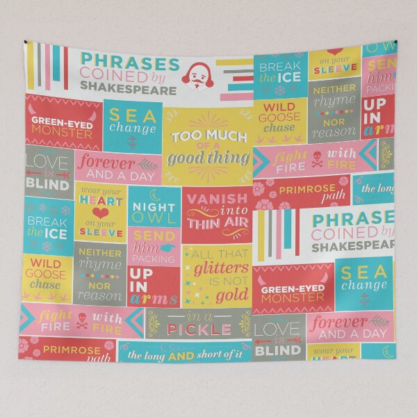 Item preview, Phrases coined by Shakespeare designed and sold by LivelyLexie.