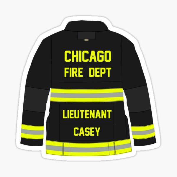 CHICAGO FIRE - LIEUTENANT CASEY - MANTEAU RETOURNÉ Sticker