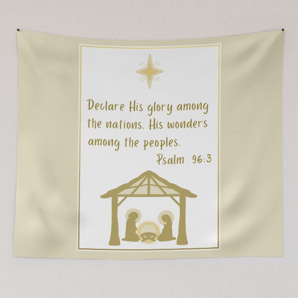 Item preview, Christmas Religious Psalm Quote - Birth Of Jesus designed and sold by ViewerEqualsPhoton.