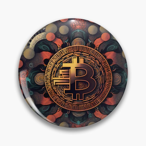 Item preview, Bitcoin Logo Fantasy Art Pattern designed and sold by HodlerSqvad.
