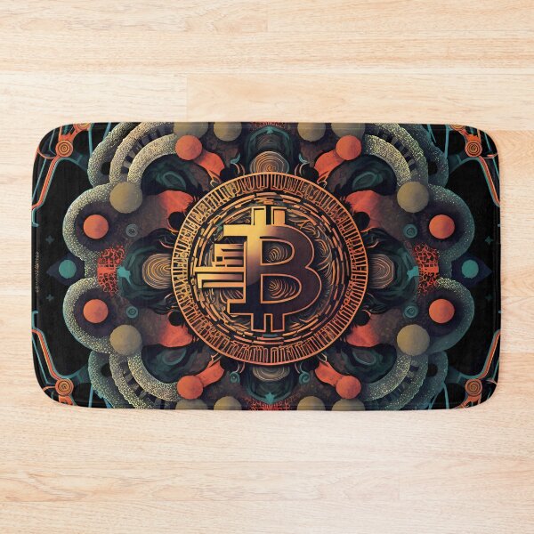 Item preview, Patrón de arte de fantasía de logotipo de Bitcoin designed and sold by HodlerSqvad.