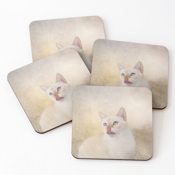 Item preview, Siamese Cat Licking Her Nose 02 designed and sold by Elisabeth Lucas.