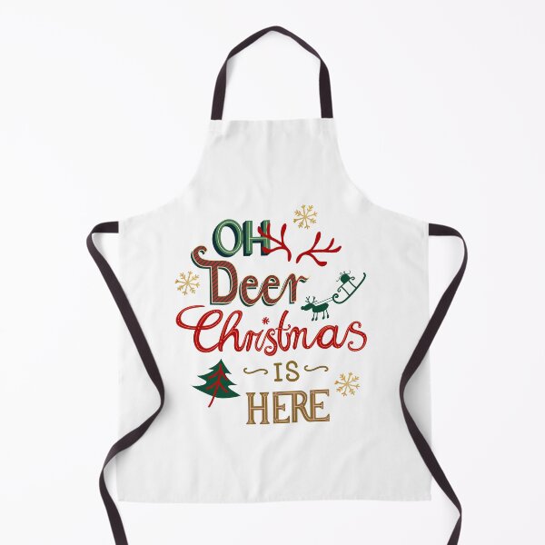 Item preview, Oh Deer Christmas is here... Quote and typography design designed and sold by papierquarell.