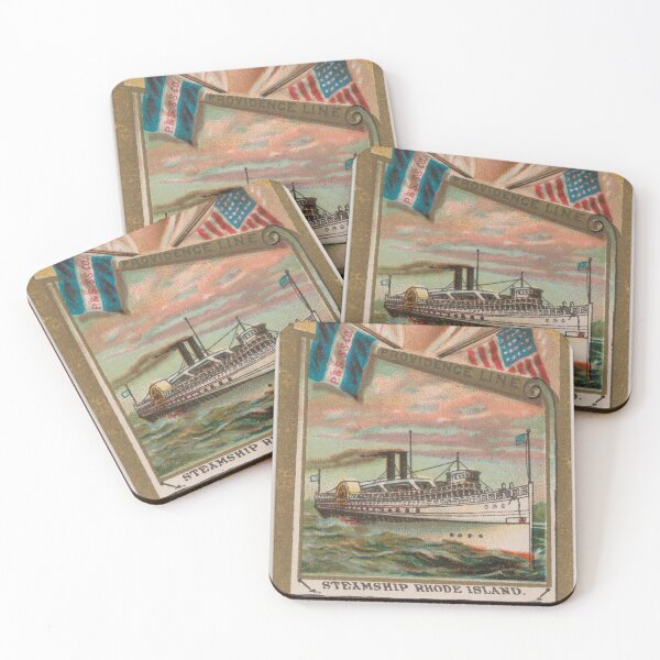 Item preview, Steamship Rhode Island | Vintage Nautical Cigarette Card designed and sold by andydavistech.