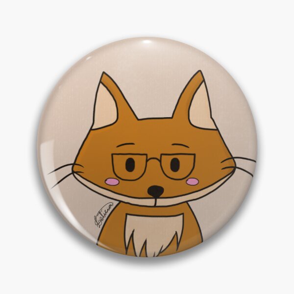 Item preview, Fox with Glasses designed and sold by Leharts.
