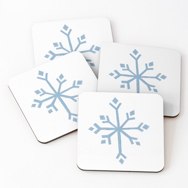 Item preview, Large Snowflake Digital Illustration in Blues designed and sold by AngelDawnDesign.