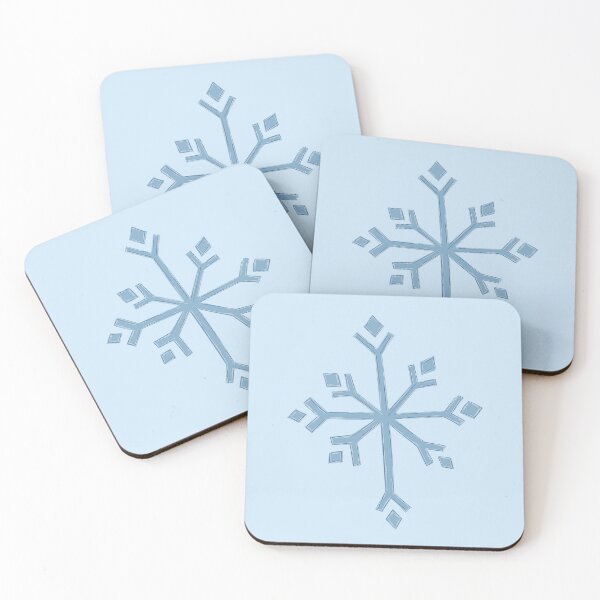 Item preview, Large Snowflake Digital Illustration in Blues designed and sold by AngelDawnDesign.