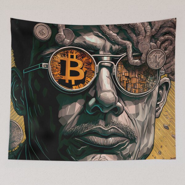 Item preview, Arte de fantasía de Bitcoin designed and sold by HodlerSqvad.
