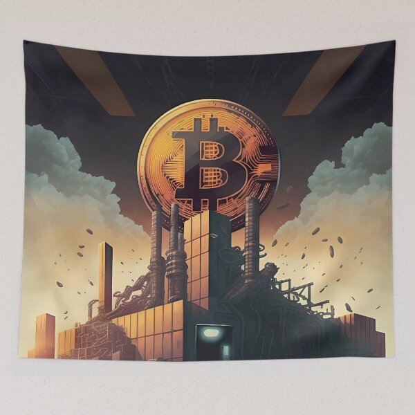 Item preview, Arte de fantasía de Bitcoin designed and sold by HodlerSqvad.