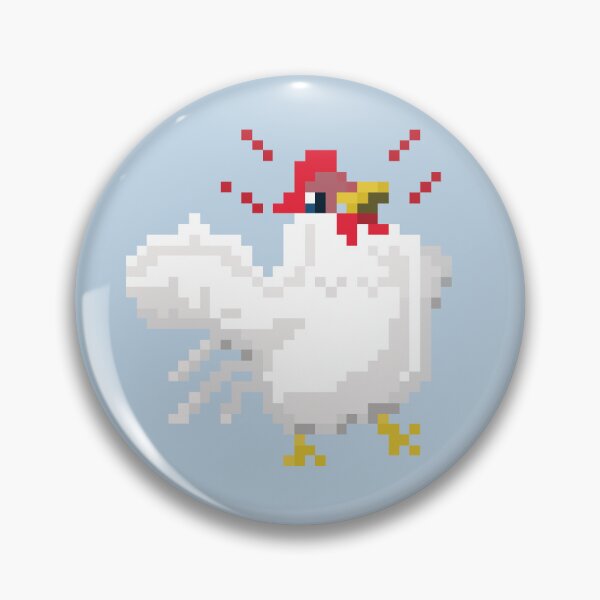 Artikelvorschau, Wütendes Pixel-Art-Huhn entworfen und verkauft von CarkusCreations.