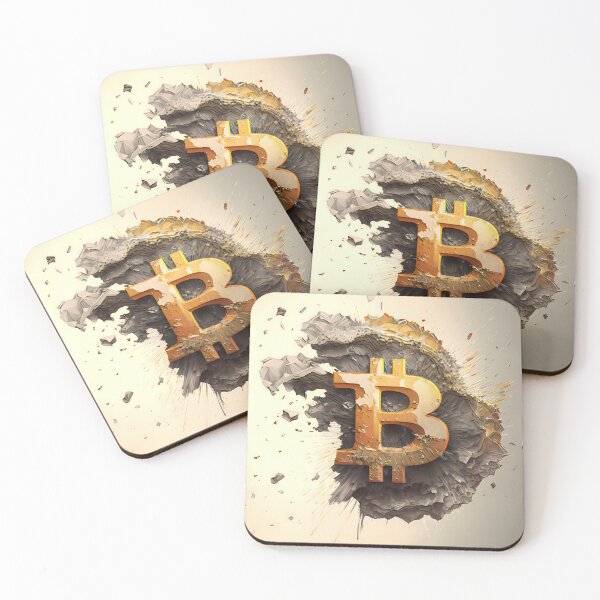 Item preview, Bitcoin Logo Fantasy Art designed and sold by HodlerSqvad.