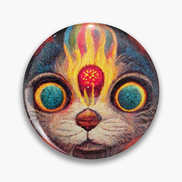Item preview, Psychedelic Cat With Third Eye and Chakara Opened designed and sold by jjwalters.