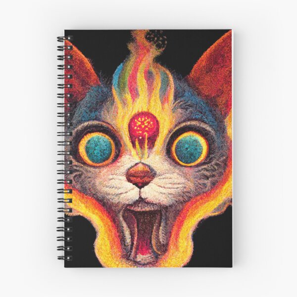Item preview, Psychedelic Cat With Third Eye and Chakara Opened designed and sold by jjwalters.