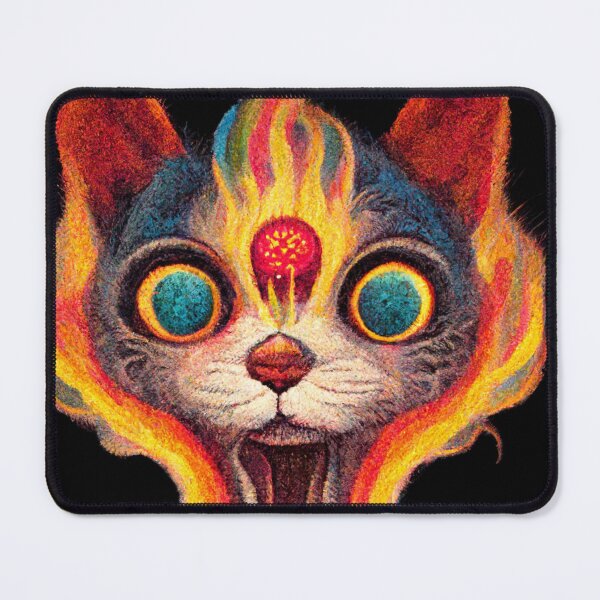 Item preview, Psychedelic Cat With Third Eye and Chakara Opened designed and sold by jjwalters.