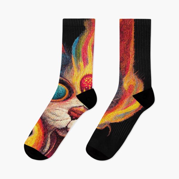Item preview, Psychedelic Cat With Third Eye and Chakara Opened designed and sold by jjwalters.