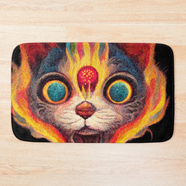 Item preview, Psychedelic Cat With Third Eye and Chakara Opened designed and sold by jjwalters.