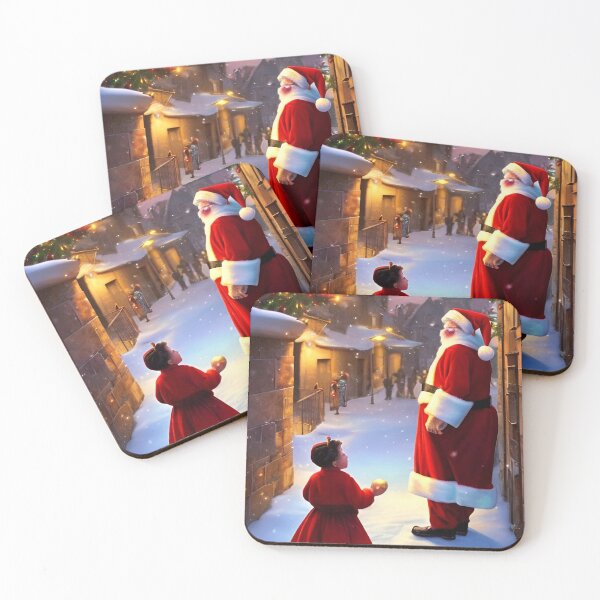 Item preview, Christmas Village Santa and Child designed and sold by 90snerd.