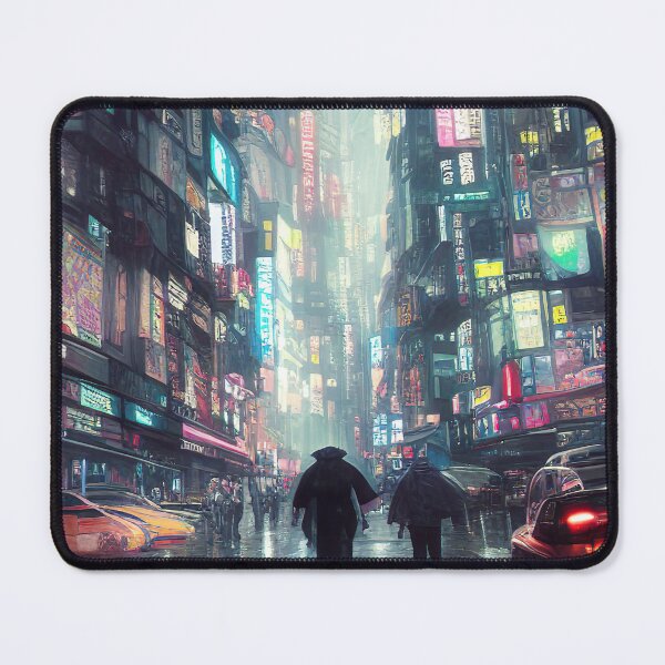 Item preview, Manhattan - New York Times Square Robots caminando en la ciudad futurista Cyberpunk designed and sold by Y2Bot.