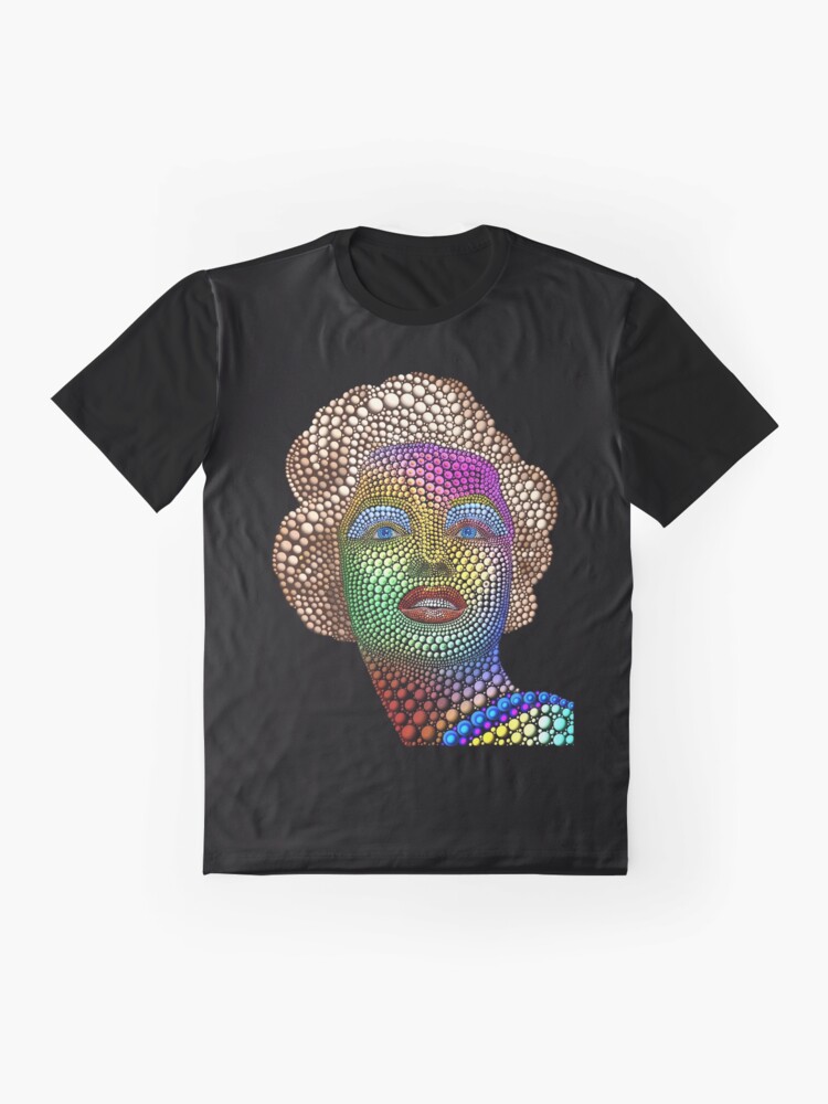 Thumbnail 4 of 5, Graphic T-Shirt, Marilyn Monroe Dot Art 2 designed and sold by Vk91art.