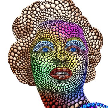 Artwork thumbnail, Marilyn Monroe Dot Art 2 by Vk91art