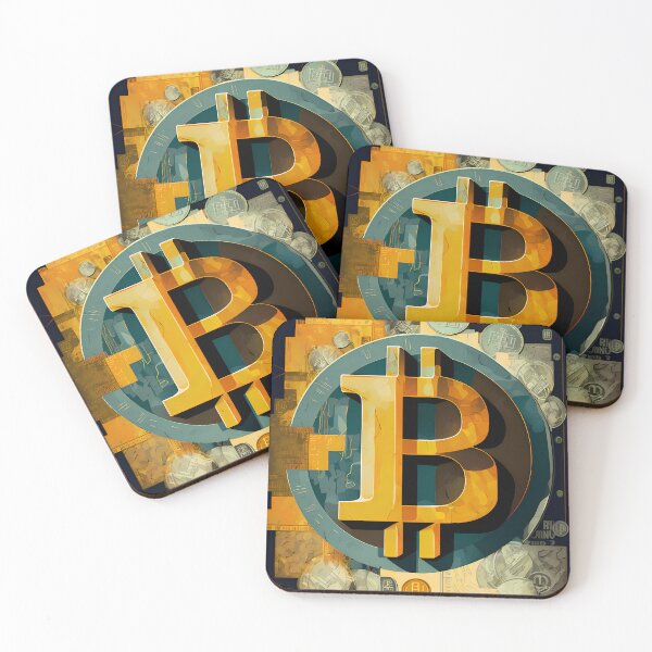 Item preview, Bitcoin Logo Fantasy Art Pattern designed and sold by HodlerSqvad.
