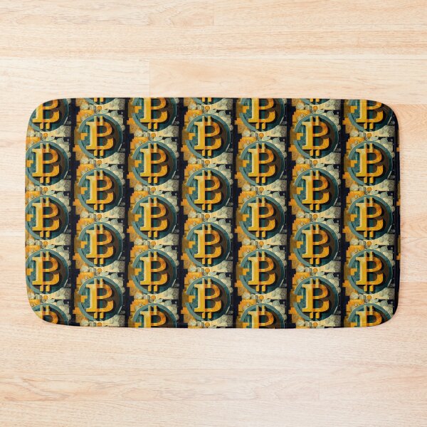Item preview, Patrón de arte fantástico con el logotipo de Bitcoin designed and sold by HodlerSqvad.