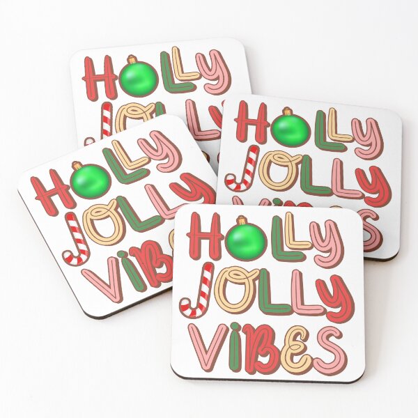 Item preview, Holly Jolly Vibes - Christmas, The Holidays designed and sold by art-in-a-bottle.