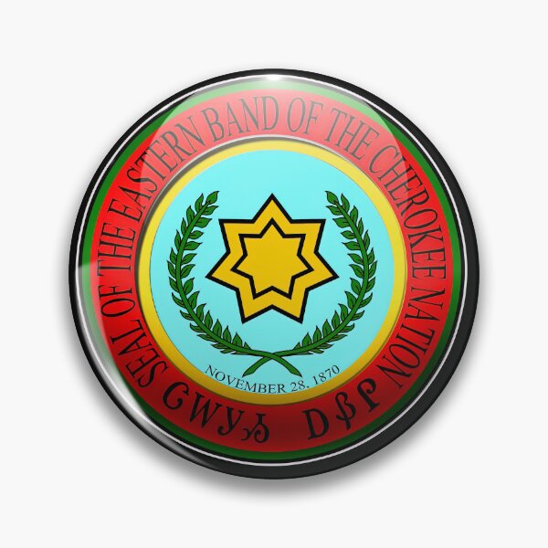 Item preview, Eastern Cherokee Nation Flag in Roundel Form designed and sold by Osprey Tees.