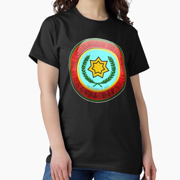 Item preview, Eastern Cherokee Nation Flag in Roundel Form designed and sold by Osprey Tees.