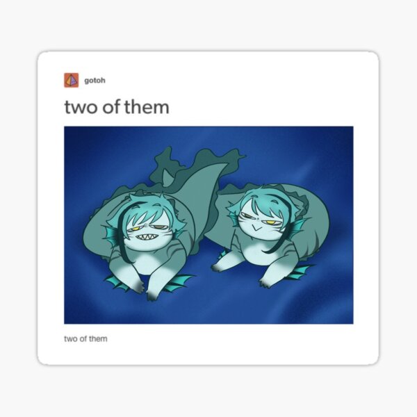 Two of them Sticker